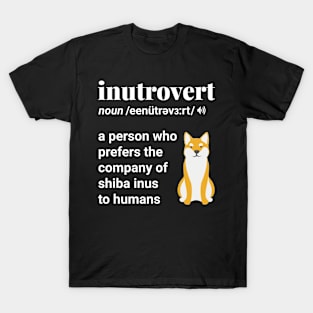 Shiba Inu - Inutrovert T-Shirt